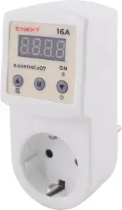 Реле контроля напряжения однофазное розеточное e.control.v07 №1
