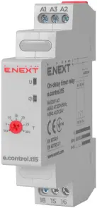 Реле затримки часу на вмикання 0,3-30сек e.control.t15 №1