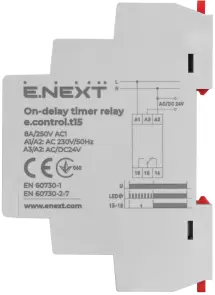 Реле затримки часу на вмикання 0,3-30сек e.control.t15 №3