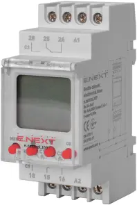 Реле часу електронне двоканальне e.control.t09 №1