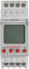 Реле часу електронне двоканальне e.control.t09 №2