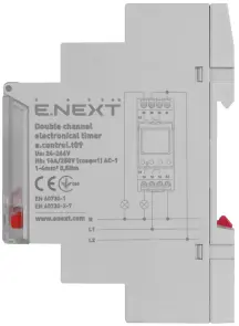 Реле часу електронне двоканальне e.control.t09 №3