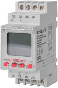 Реле часу астрономічне двоканальне e.control.t10 №1