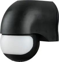 Датчик руху інфрачервоний e.sensor.pir.12.black(чорний), 180°, IP44