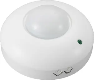 Датчик руху інфрачервоний стельовий e.sensor.pir.07.white(білий), 360°, IP20 №1