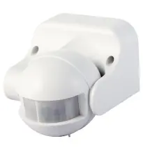 Датчик руху інфрачервоний e.sensor.pir.09.white(білий), 180°, IP44