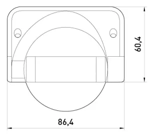 Датчик руху інфрачервоний e.sensor.pir.09.black(чорний), 180°, IP44 №2