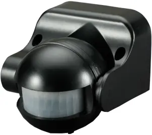 Датчик руху інфрачервоний e.sensor.pir.09.black(чорний), 180°, IP44 №1