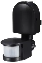 Датчик руху інфрачервоний e.sensor.pir.10F.black(чорний), 180°, IP44