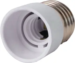 Переходник e.lamp adapter.Е27/Е14.white, из патрона Е27 на Е14, пластиковый