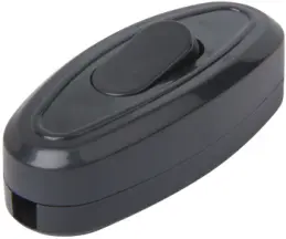 Перемикач світла e.switch wires.6A.black, 6А, чорний