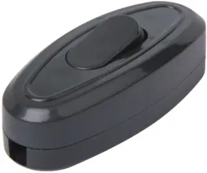 Перемикач світла e.switch wires.6A.black, 6А, чорний №1