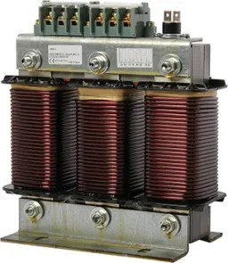 Дроссель трехфазный 10кВАр, 400В, 7% №1
