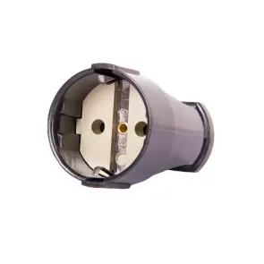 Розетка переносная e.socket.003.16.black, с ж/к, 16А черная №1