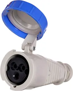 Силовая розетка переносная 2Р+Z, 250В, 16А, IP67 №1
