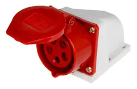 Силовая розетка стационарная e.socket.pro.5.32, 5п., 380В, 32А (125)
