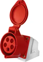 Силова розетка стаціонарна e.socket.pro.5.16, 5п., 380В, 16А (115)