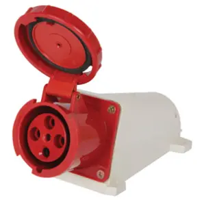 Силовая розетка стационарная e.socket.pro.4.63, 4п., 380В, IP 67, 63А (134) №1