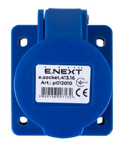 Силова розетка, що вбудовується e.socket.pro.3.16.wall, 3п., 230В, 16А (413) №2