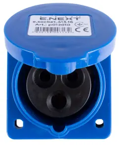 Силова розетка, що вбудовується e.socket.pro.3.16.wall, 3п., 230В, 16А (413) №3