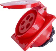 Силовая встраиваемая розетка e.socket.pro.5.16.wall, 5п., 380В, 16А (415)