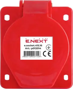 Силова розетка, що вбудовується e.socket.pro.5.16.wall, 5п., 380В, 16А (415) №2