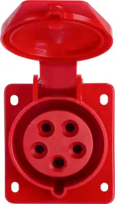 Силова розетка, що вбудовується e.socket.pro.5.16.wall, 5п., 380В, 16А (415) №3