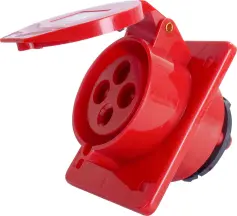 Силовая встраиваемая розетка e.socket.pro.4.32.wall, 4п., 380В, 32А (424)