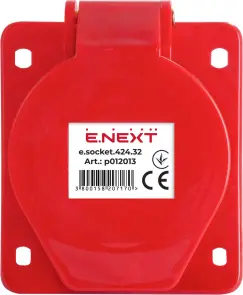 Силова розетка, що вбудовується e.socket.pro.4.32.wall, 4п., 380В, 32А (424) №3