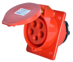 Силовая встраиваемая розетка e.socket.pro.5.32.wall, 5п., 380В, 32А (425)