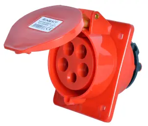 Силова розетка, що вбудовується e.socket.pro.5.32.wall, 5п., 380В, 32А (425) №1