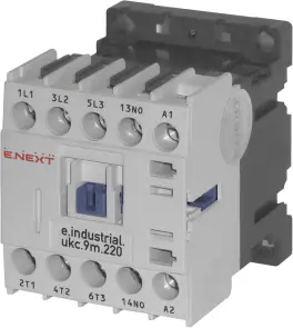 Контактор e.industrial.ukc.9M.220, 9А, 220В, no, малогабаритний №1