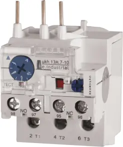 Теплове реле e.industrial.ukh.13M.7.10, номін. струм 13А, діап. регул. 7-10 А, малогабаритне №1