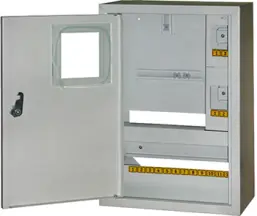 Корпус e.mbox.stand.n.f1.16.z.e металлический, под 1-ф. электронный счетчик, 16 мод., навесной, с замком
