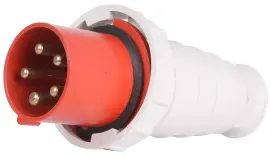 Силовая вилка переносная e.plug.pro.5.63, 5п., 380В, IP 67, 63А (035)