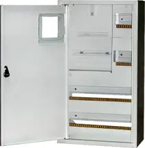 Корпус e.mbox.stand.n.f3.36.z.e металлический, под 3-ф. электронный счетчик, 36 мод., навесной, с замком
