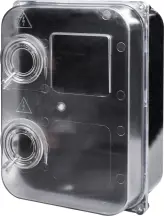 Корпус пластиковый e.mbox.stand.plastic.n.f3.прозрачный, под трехфазный счетчик, навесной, с комплектом метизов