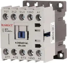 Контактор e.industrial.ukc.6M.220, 6А, 220В, no, малогабаритный