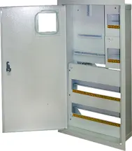 Корпус e.mbox.stand.w.f3.36.z металлический, под 3-ф. счетчик, 36 встраиваемый мод. с замком