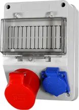 Монтажный набор 32А 3Р+N+Z 220/400V,16A 2P+Z 250V, клеммная колодка 5х6кв.мм