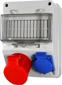 Монтажный набор 32А 3Р+N+Z 220/400V,16A 2P+Z 250V, клеммная колодка 5х6кв.мм №1