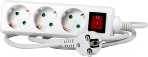 Удлинитель e.es.3.5.z.s.b 3 гнезда, 5м, с ж/к, с выключателем, baby protect №1