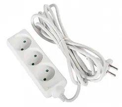 Удлинитель e.es.3.3.b 3 гнезда, 3м, без ж/к, baby protect