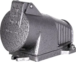 Силовая розетка металлическая, стационарная 3Р+Z, 400В, 16А, IP44 №1