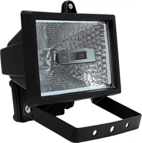 Світильник e.halogen.150.black 150Вт, чорний прожектор №1