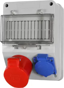 Монтажний набір 16А 3Р+N+Z 220/400V,16A 2P+Z 250V, клемна колодка 5х4кв.мм №1