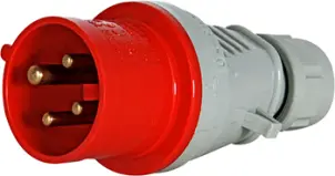 Силовая вилка переносная разборная 3Р+N+Z, 400В,32A,IP44 №1