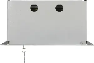 Корпус e.mbox.stand.w.f1.08.z металлический, под 1-ф. счетчик, 8 встраиваемый мод. с замком №4