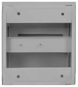 Корпус e.mbox.stand.w.06.z металевий, під 6 мод., що вбудовується, з замком №6