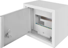 Корпус e.mbox.stand.n.06.z металлический, под 6 мод., навесной, с замком